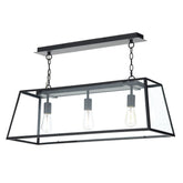 Academy 3 Light Bar Pendant Black